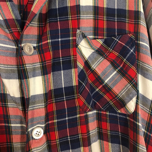 Checkered Button Up Top - Picture 6 of 7